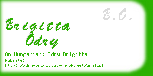 brigitta odry business card